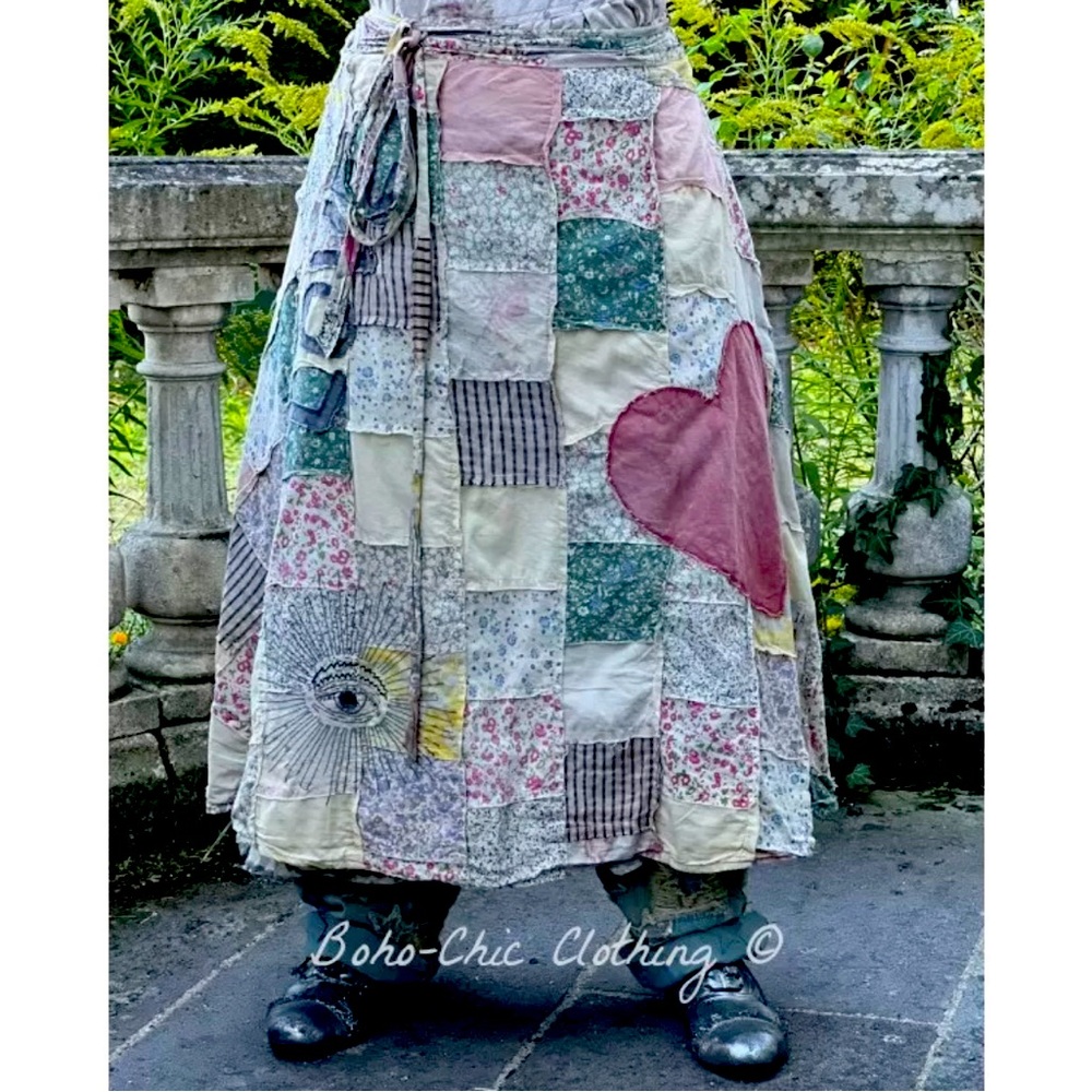 Magnolia Pearl Sascha Patchwork Skirt